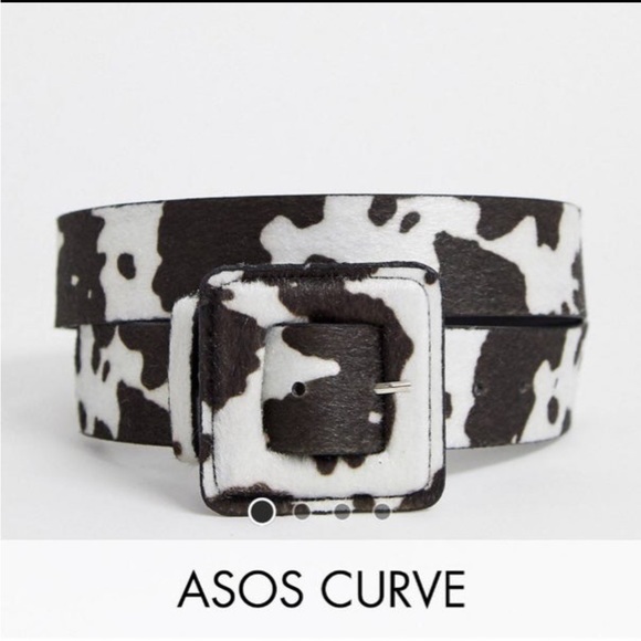 ASOS Curve Accessories - ✨NEW✨ ASOS Curve Cow Print waist & hips belt, matching bukle in brown US 16-18